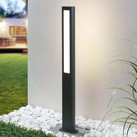 Lucande Mhairi Lampa Ogrodowa LED 100 cm Antracyt