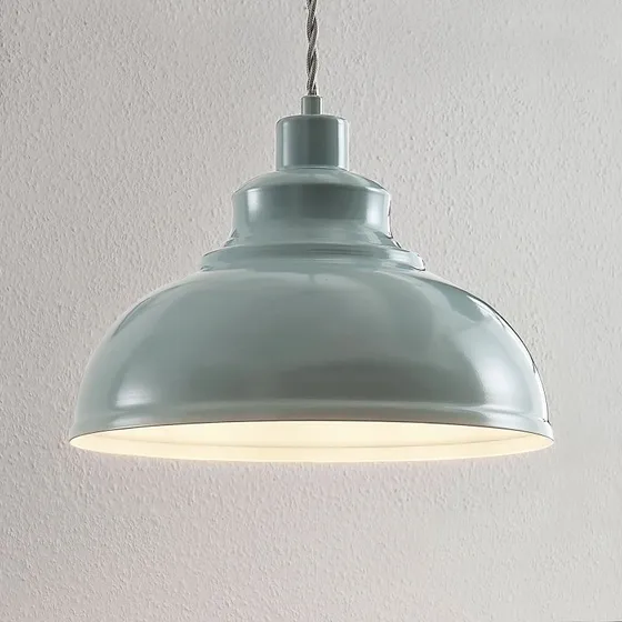 Lindby Albertine Lampa Wisząca - Jasnoniebieska - Vintage Metal