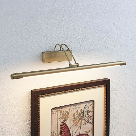 Lindby Mailine LED Lampa Ścienna Antique Brass 69 cm