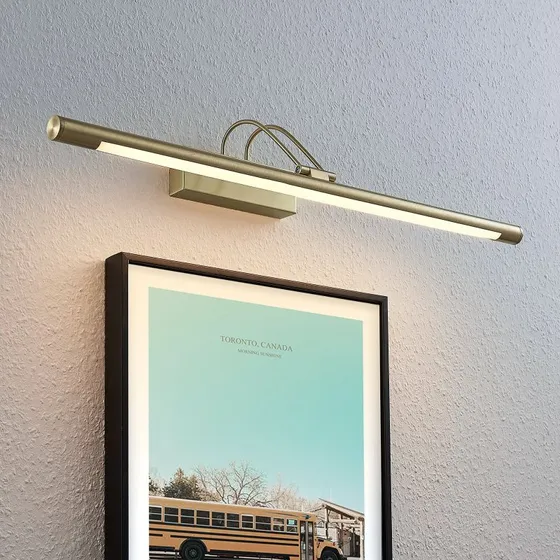Lindby Mailine LED Lampa Ścienna Brass - Mosiądz - 69 cm