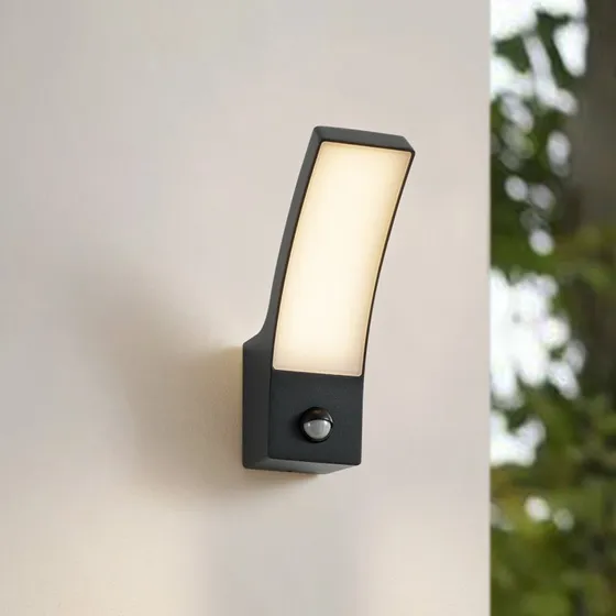 Lindby Ilvita LED Lampa Ogrodowa z Czujnikiem Ruchu, Antracyt