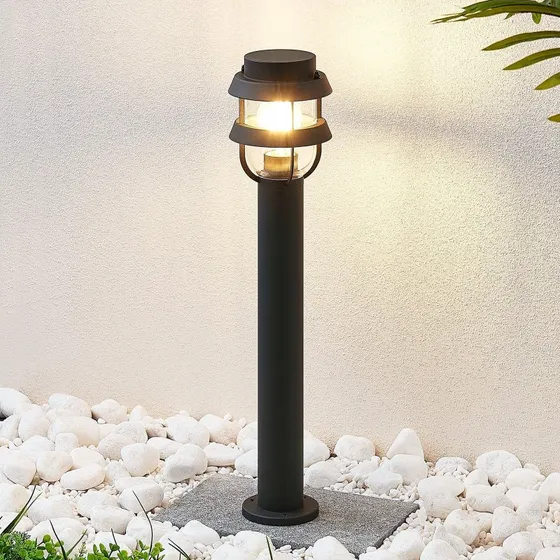 Lindby Alvaro Lampa Ogrodowa H60 Dark Grey - Słupek 60 cm