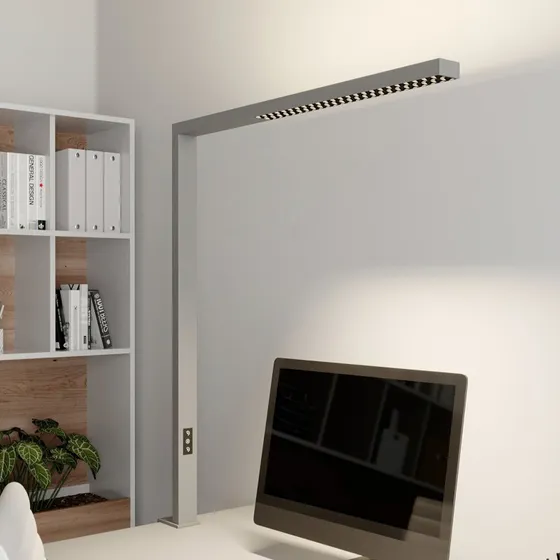 Arcchio Jolinda Lampa LED z klipsem, srebrna, ściemniana