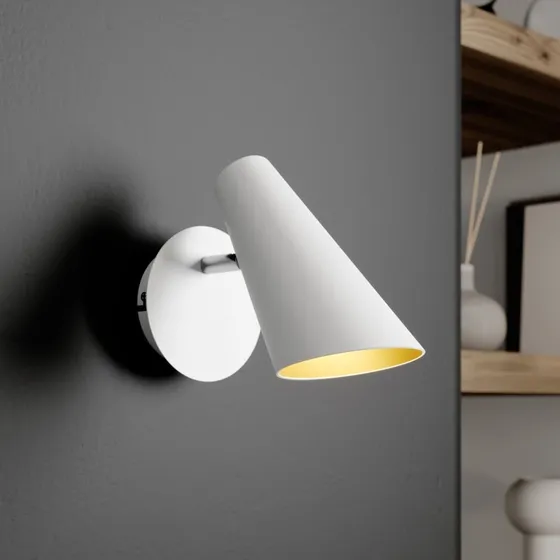 Lucande Wibke White - Lampa ścienna skandynawska biała
