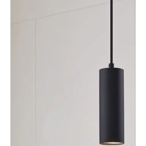 Lampa wisząca Lindby Joffrey Black, metalowa, czarna, 150 cm