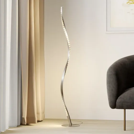 Lindby Criostal Lampa Podłogowa LED RGBW z pilotem