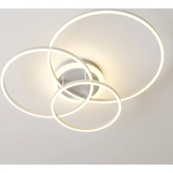 Lindby Smart Lampa Sufitowa LED Tula, Nikiel, Tuya CCT
