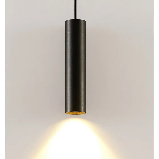 Lampa wisząca Arcchio Ejona, czarna, aluminium, 27 cm, GU10