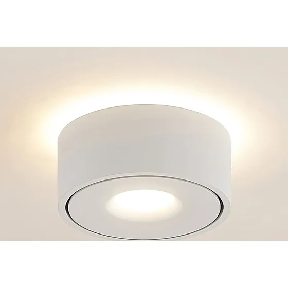 Lampa sufitowa LED Arcchio Rotari, biała, oświetlenie bezpośrednie i pośrednie