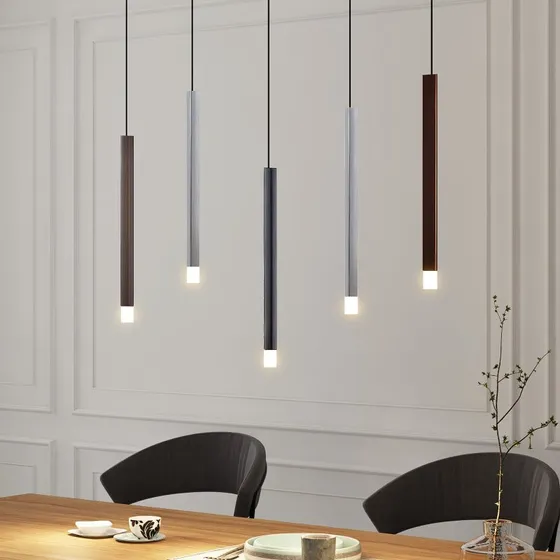 Lampa wisząca LED Lucande Stoika, 88 cm, 5-punktowa, metalowa