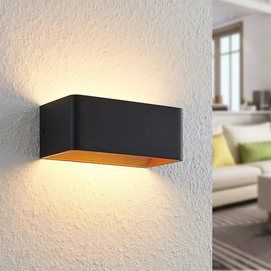 Arcchio Karam LED Lampa Ścienna Black/Gold 20 cm