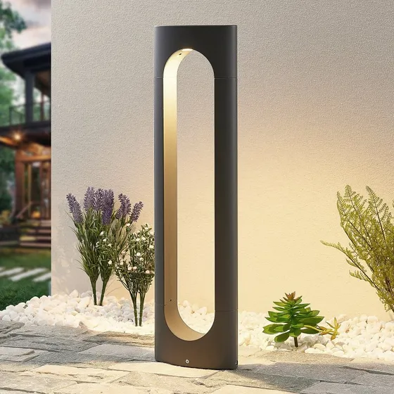 Lucande Fenti LED Lampa Ogrodowa H65 Dark Grey