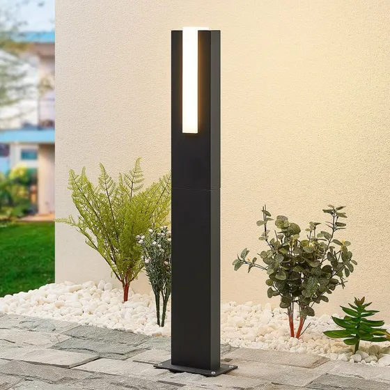 Lucande Virgalia Słupek LED 65 cm, Antracyt, IP65