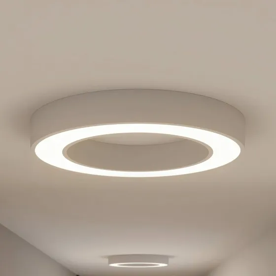 Lampa sufitowa LED Arcchio Sharelyn, Ø 60 cm, biała, ściemniana