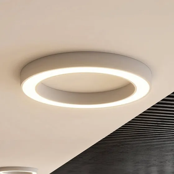 Lampa sufitowa LED Arcchio Sharelyn, 80 cm, biała, ściemniana