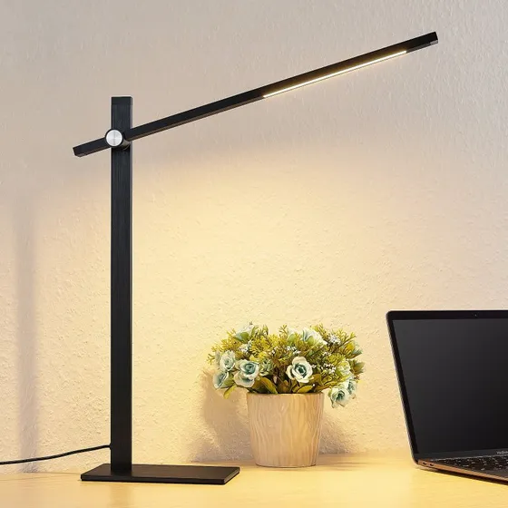 Lucande Wasko LED Lampa Stołowa Dim. Black