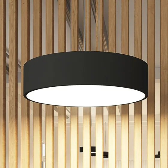 Lampa wisząca LED Arcchio Noabelle, czarna, 40 cm, metalowa