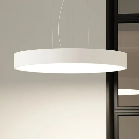 Arcchio Lampa wisząca LED Noabelle, Ø 80 cm, biała