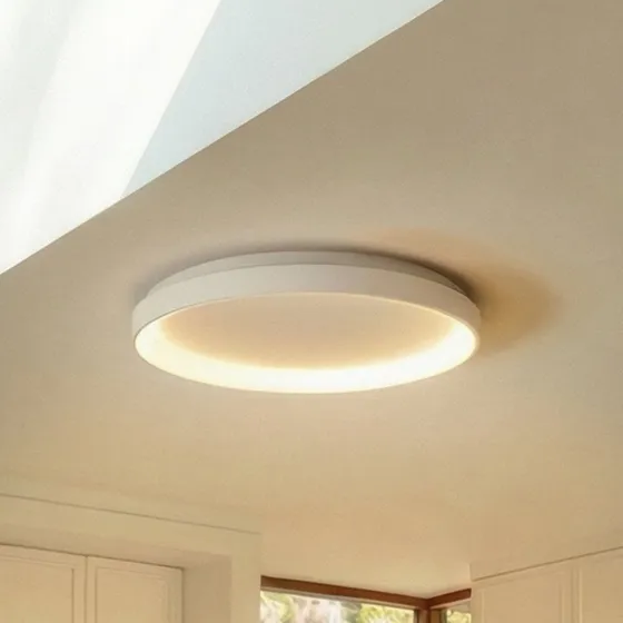 Lampa sufitowa LED Arcchio Vivy, 58 cm, biała, metalowa