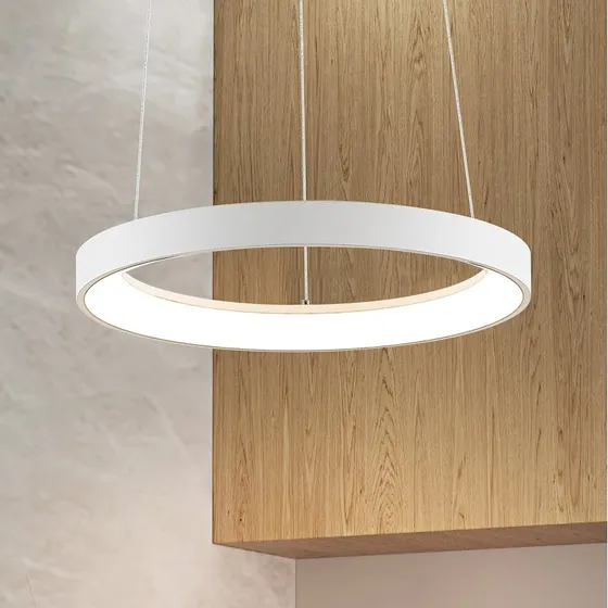 Arcchio Vivy Żyrandol LED, biały, Ø 38 cm, metal