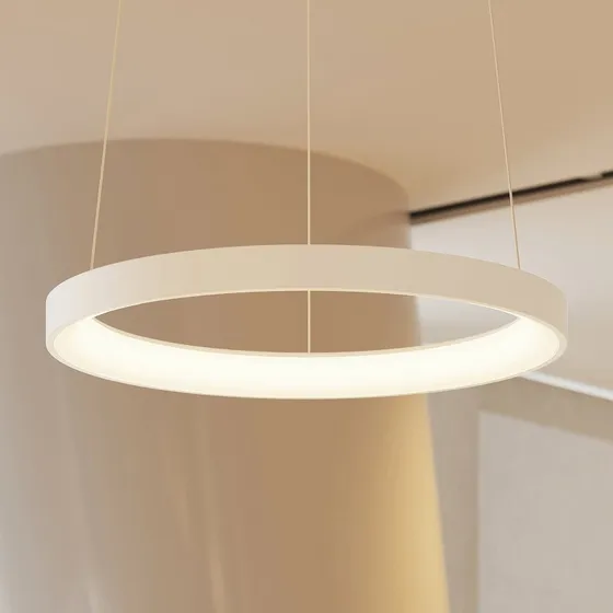 Arcchio Vivy Żyrandol LED, biały, Ø 58 cm, metal