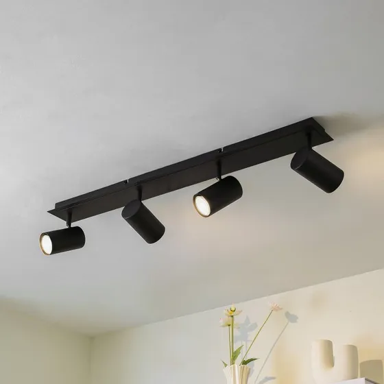 Lindby Joffrey L80 Lampa Sufitowa Czarna 4-punktowa