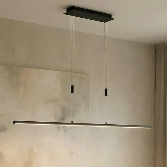 Lindby Arneja Lampa Wisząca LED Black - Regulowana CCT