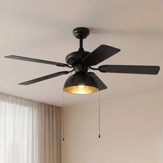 Wentylator sufitowy Lucande Shamoian z oświetleniem, Ø 130 cm