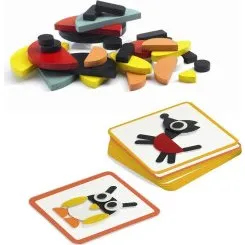 Djeco Drewniane Ksztaty Zwierztka 3+