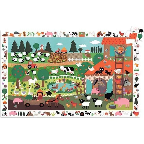 Djeco Puzzle Farma Obserwacyjna 35 el. 3-5 lat