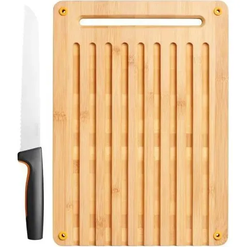 Fiskars Zestaw N do chleba + Deska bambusowa 1057551