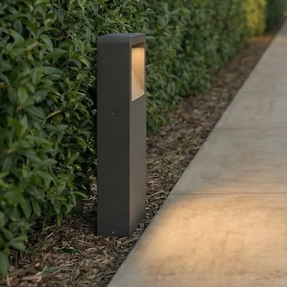 Lucande Leya Lampa Ogrodowa LED 35 cm Antracyt IP54