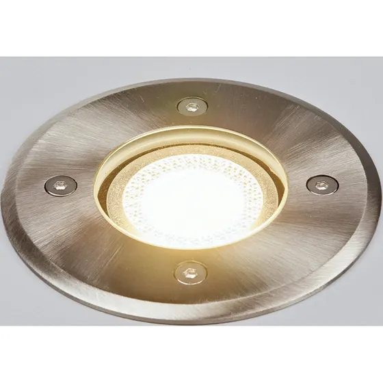 Lindby Insa Reflektor Wpuszczany IP67 Stal Nierdzewna Ø11cm
