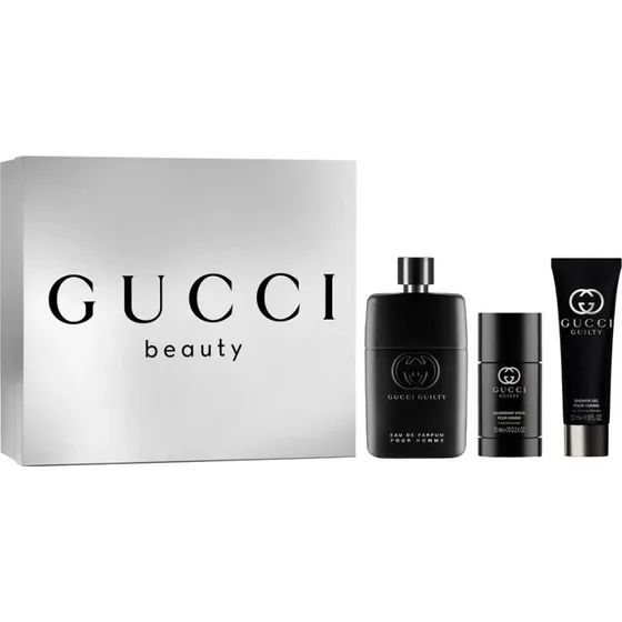 Gucci Guilty Pour Homme Zestaw: Perfumy 90ml, Żel 50ml, Dezodorant 75ml