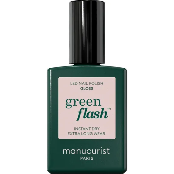 Manucurist Green Flash Gloss - Biały lakier do paznokci z różowym blaskiem