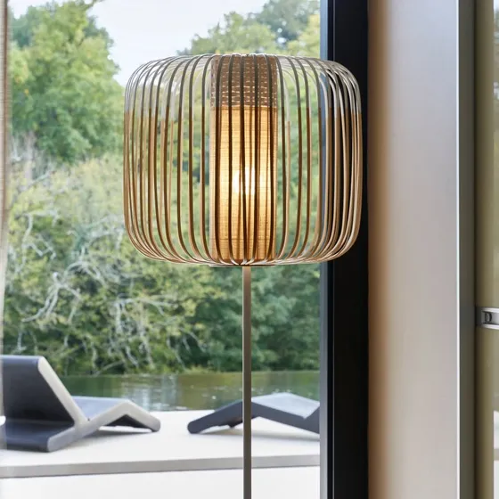 Forestier Bamboo Light Lampa Podłogowa White