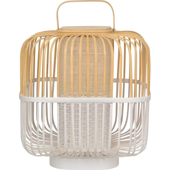 Forestier Bamboo Square M Lampa Stołowa Biała