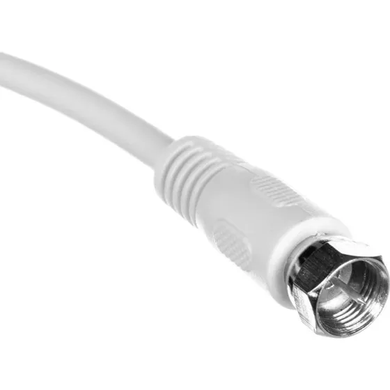 Goobay Przewód antenowy F 5m biały 50739
