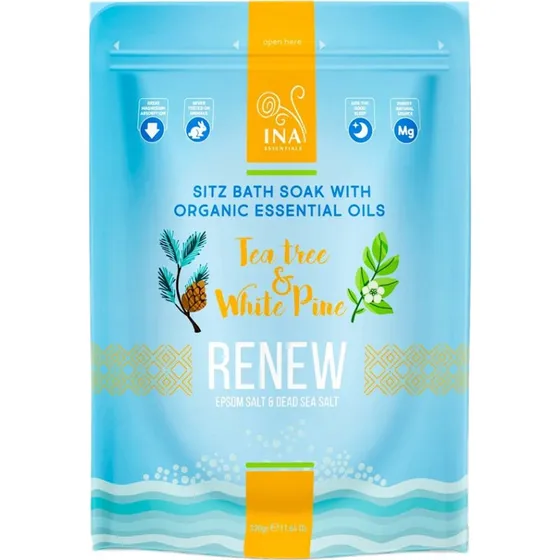 INA ESSENTIALS Renew Sól do kąpieli z drzewem herbacianym i sosną