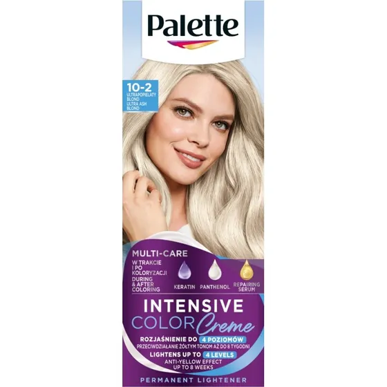 Schwarzkopf Palette Intensive Color Creme 10-2 Ultrapopielaty Blond