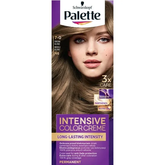 Schwarzkopf Palette Intensive Color Creme 7-0 Średni Blond