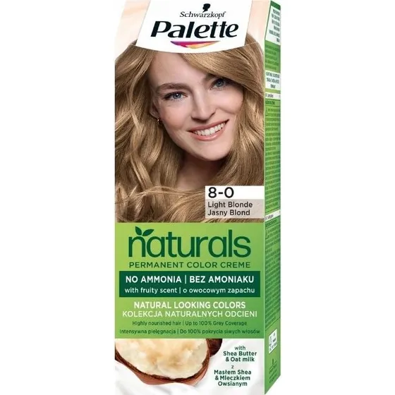 Schwarzkopf Palette Permanent Naturals 8-0 Jasny Blond
