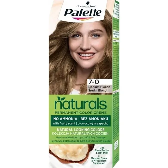 Schwarzkopf Palette Permanent Naturals Color Creme 7-0 Średni Blond