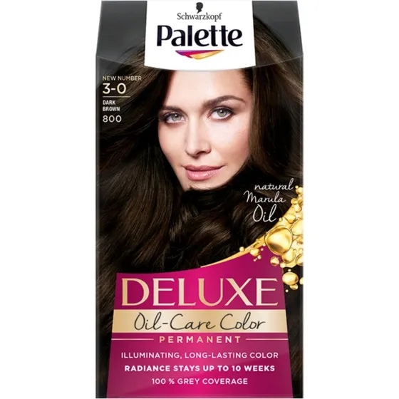 Schwarzkopf Palette Deluxe Oil-Care Color 800 (3-0) Ciemny Brąz