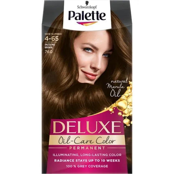 Schwarzkopf Palette Deluxe Oil-Care Color 760 (4-65) Olśniewający Brąz