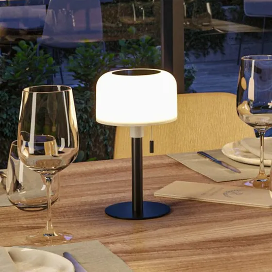 Lampa stołowa Paulmann Bartja Solar LED, czarna, IP44