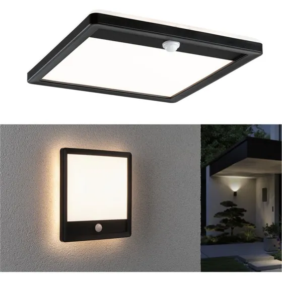 Paulmann Kinkiet zewnętrzny LED Lamina Sensor, czarny, IP44