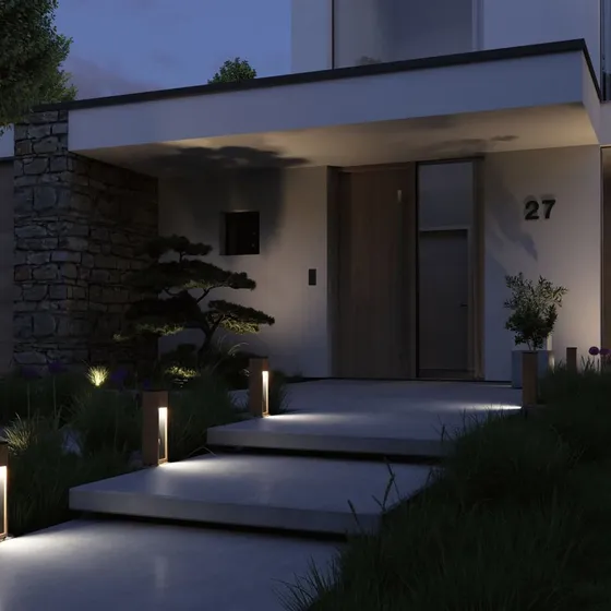 Paulmann Trabia Lampa Ogrodowa H40 Drewno LED GU10