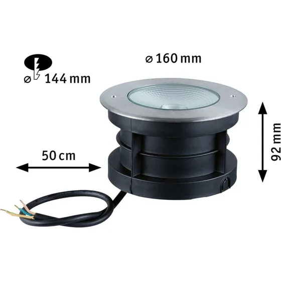 Paulmann Vanea Reflektor Wpuszczany LED IP67 15,5W Ø 16cm