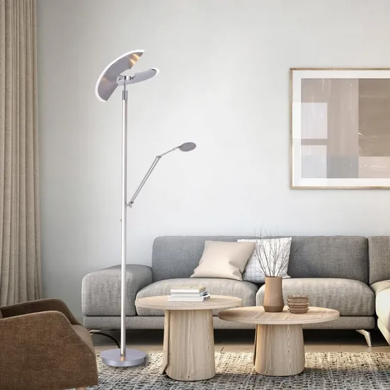Lampa stojąca LED PURE Mutil z ramieniem do czytania i funkcją CCT